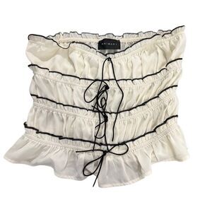 ANIMARI tube-top front bow tie size large